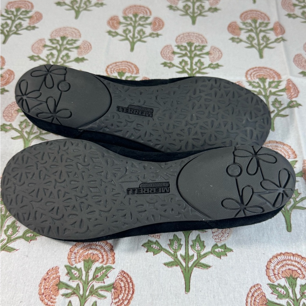 Merrell Black Suede Slip-On Ballet Flats - Picture 5 of 6